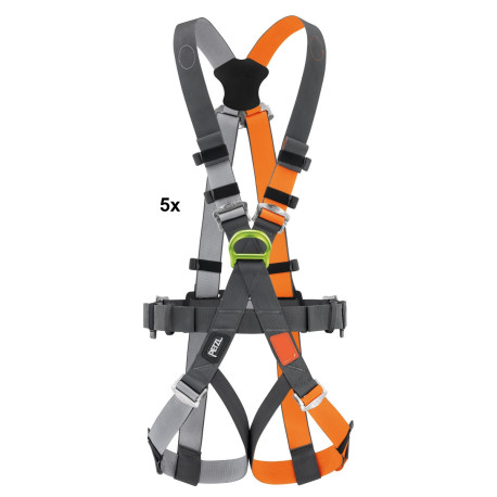 Petzl, Klettergurt Swan Freefall, Edelstahl, Einheitsgrösse, 5er-Pack