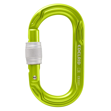 Edelrid, Karabiner Oval Power 2500 Screw, grün