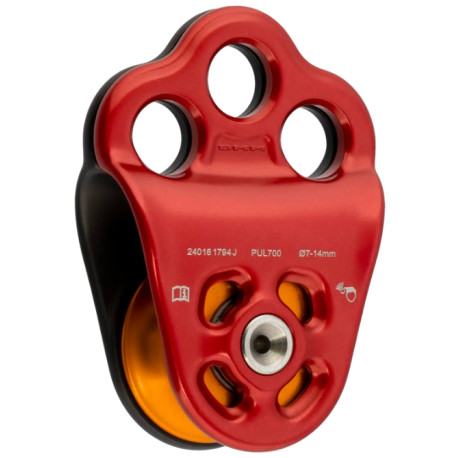 DMM, Seilrolle Triple Attachement Pulley 2, red