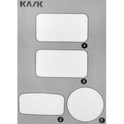 KASK, Aufkleber transparent für Zenith