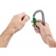 Sofortige und gelegentliche Verwendung: Entriegelungsring, kann in Karabiner am Gurt eingehängt werden