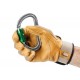 Wiederholtes Ein- und Aushängen: Entriegelungsstift, kann direkt an einem Handschuh befestigt werden