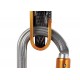 Petzl, OK: Ovale symmetrische Form ermöglicht, Geräte (Seilrollen, Seilklemmen, Auffanggeräte) gut zu positionieren.