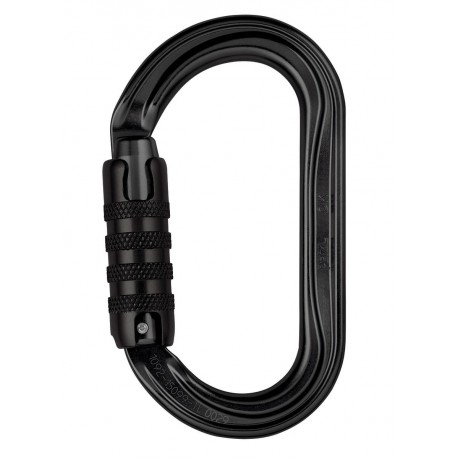 Petzl, OK TL, schwarz (ovaler Karabiner mit Dreiwegverschluss)
