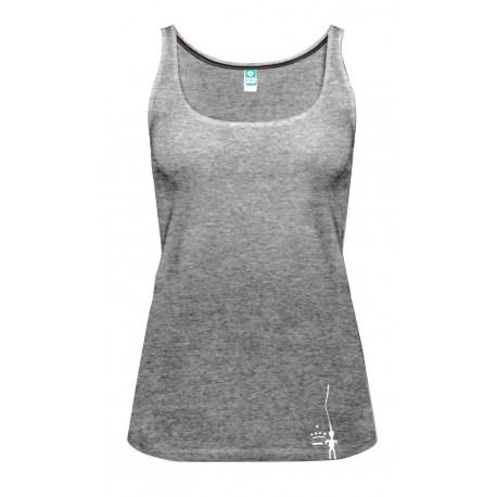 Petzl: City Sport, Damen Achselshirt, S, schwarz/weiss meliert