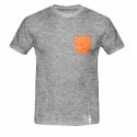 T-Shirt City Sport, Herren, M, schwarz/weiss meliert