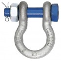 Schäkel geschweift mit Bolzen, Splint, 0.75t