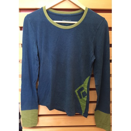 Blalck Diamond, Logo LS Tee, Damen Langarmshirt, L