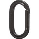 Black Diamond: Karabiner Oval Keylock, schwarz