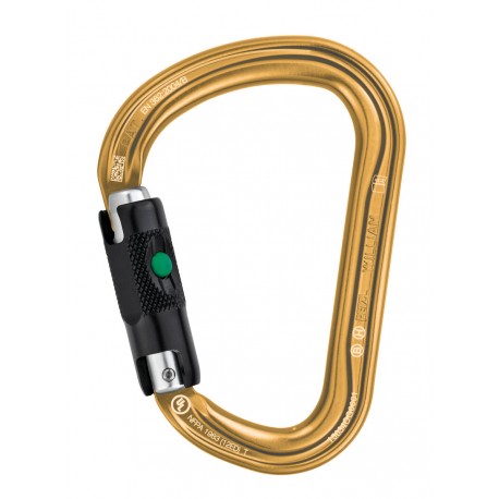 Petzl, Karabiner William BL (Ball-Lock), goldfarben