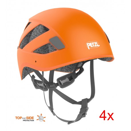 Petzl, Kletterhelme Boreo Club, Gr. 1, orange (4er-Pack)