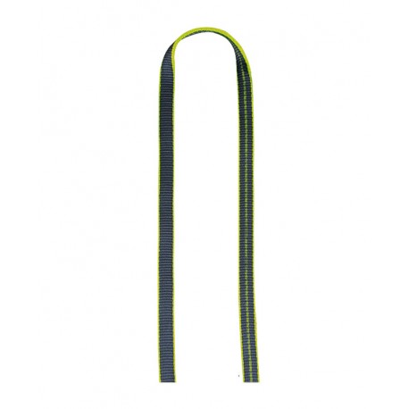 Edelrid, Bandschlinge 16mm, 80cm, schwarz mit grün