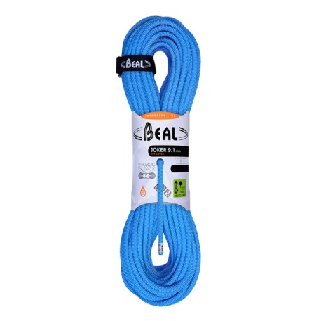 BEAL, Kletterseil Joker 9.1mm, 60m, Dry Cover, blau