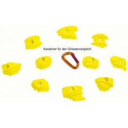 FIXE, Klettergriffe Back Street, gelb