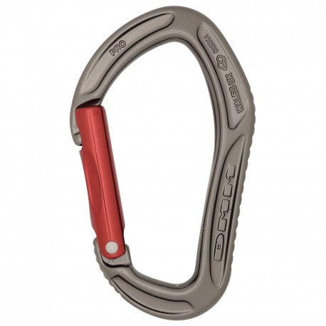 DMM, Karabiner Alpha Sport, straight, titanium/rot
