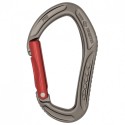 Karabiner Alpha Sport, straight, titanium/rot