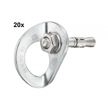 Petzl, Komplettanker, Anschlagpunkt Coeur Bolt Steel, 10mm (20 Stk.)