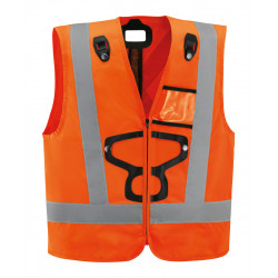 Petzl, Warnweste HI-VIZ, orange, für NEWTON-Gurte (Leuchtweste)