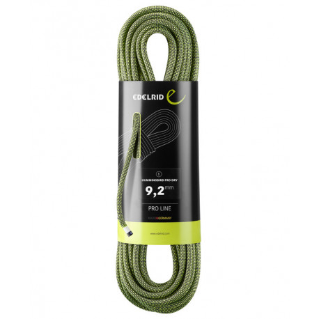 Edelrid, Seil Hummingbird Pro Dry 9.2mm, 100m, night-citrus