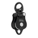 Petzl, Seilrolle Spin L2 mit Swivel / Wirbel, schwarz