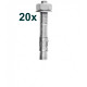 FIXE, Spreizanker Edelstahl, M10, 70mm, 20er Pack