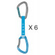 Petzl, Expressset Djinn Axess, 12cm, 6er Pack