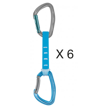 Petzl, Expressset Djinn Axess, 12cm, 6er Pack