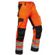 Pfanner Hose Strech Zone Warnhose, Gr. 52, leuchtorange, EN20471