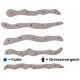 Lapis, Klettergriffe Screw-ons 01, blau