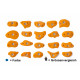 Lapis, Klettergriffe Crimps 02, blau