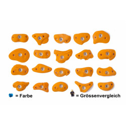 Lapis, Klettergriffe Crimps 02, blau