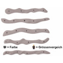 Klettergriffe Screw-ons 01, grau