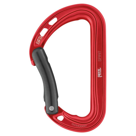 Petzl, Karabiner Spirit Bent Gate, red