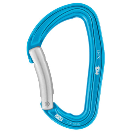 Petzl, Karabiner Djinn Bent Gate, türkis blau